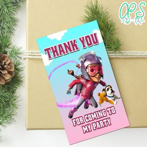 Rocketeer Thank You Tag Customizable Template To Print At Home Instant Download