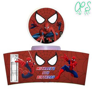 Spiderman Cotton Candy Label Template To Print At Home Instant Download