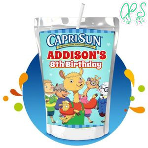 Llama Llama Capri Sun Birthday Labels Digital File Printable Instant Download