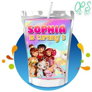 Mia and Me Capri Sun Birthday Labels Digital File Printable Instant Download