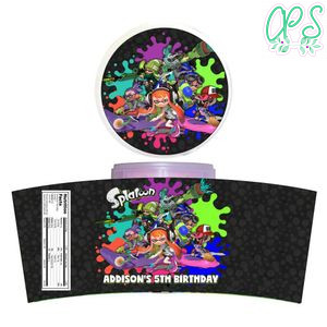 Splatoon Cotton Candy Label Template To Print At Home Instant Download