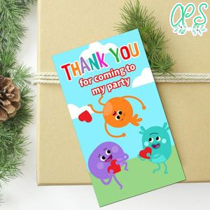 Bumble Nums Thank You Tag Customizable Template To Print At Home Instant Download
