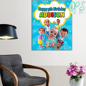 Looloo Kids Birthday Poster Digital File Printable Instant Download