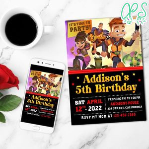 My Knight And Me Mobile Invite Customizable Template Instant Download