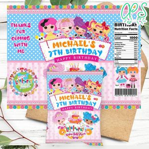 Lalaloopsy Birthday Chip Bag Digital File Printable Instant Download
