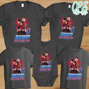 Spider-Man No Way Home Birthday Family Trip Vacation PNG file template