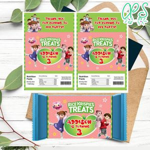 Kongsuni and friends Rice Krispies Treats Template Printable Instant Download