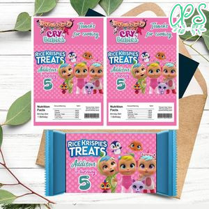 Cry Babies Rice Krispies Treats Template Printable Instant Download