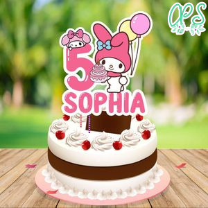 My Melody Cake Topper Template Printable Instant Download