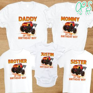 Monster Truck Birthday Family Trip Vacation PNG file template