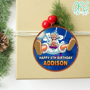 Luffy Gear 5 Circle Sticker Template Customizable To Print At Home Instant Download