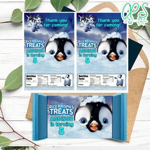 Happy Feet Rice Krispies Treats Template Printable Instant Download