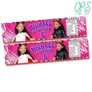 That Girl Lay Lay Birthday Water Bottle Label Template to Print at Home Instant Download