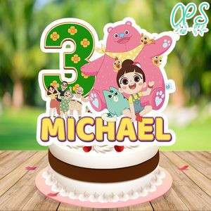 Luo Bao Bei Birthday Cake Topper Template Printable Instant Download