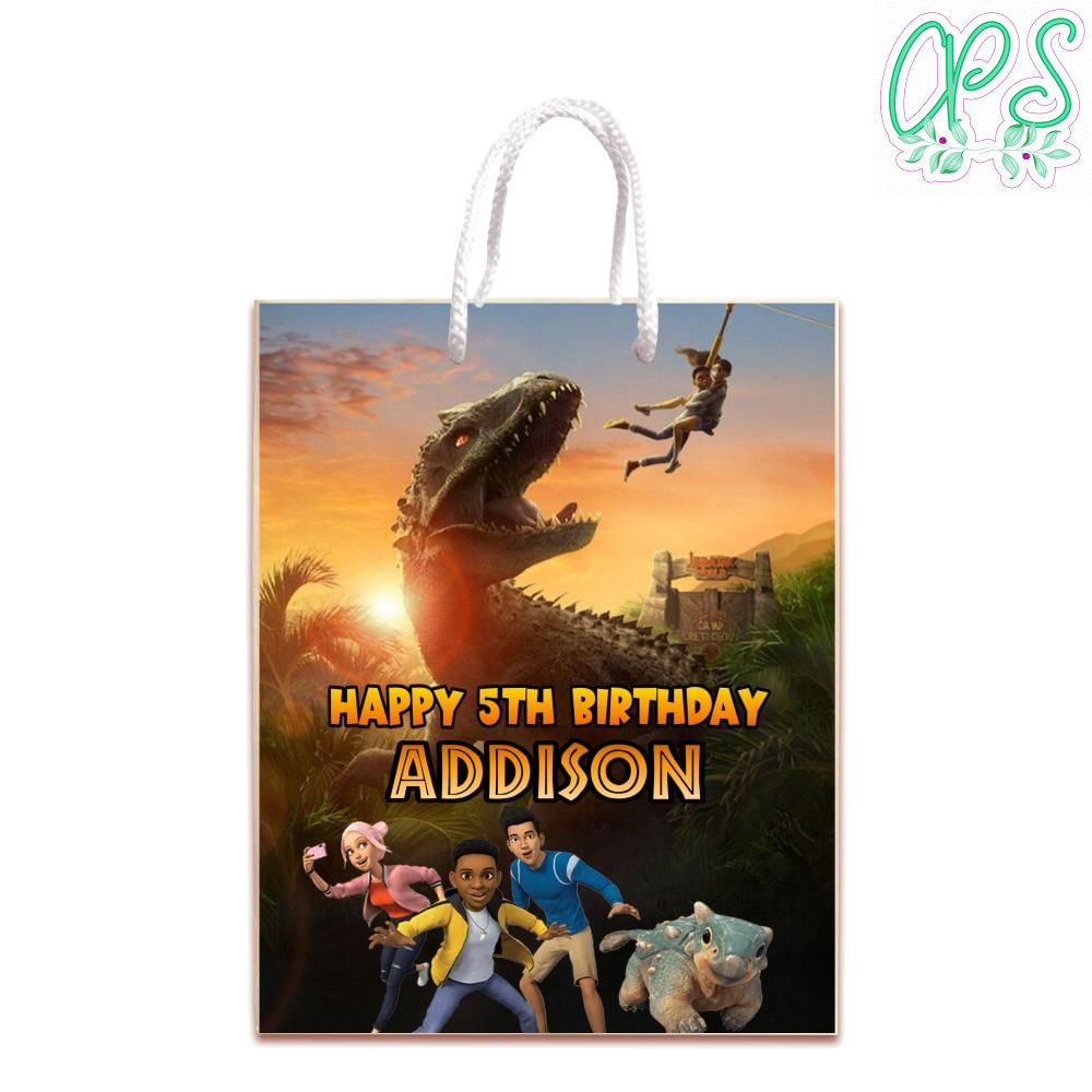 Jurassic World Camp Cretaceous Gift Bag Label Template Printable DIY ...