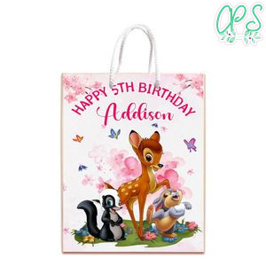 Bambi Magic World Gift Bag Label Template Printable Instant Download