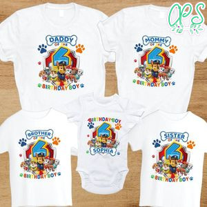 Paw Patrol Family Birthday Party T-Shirt