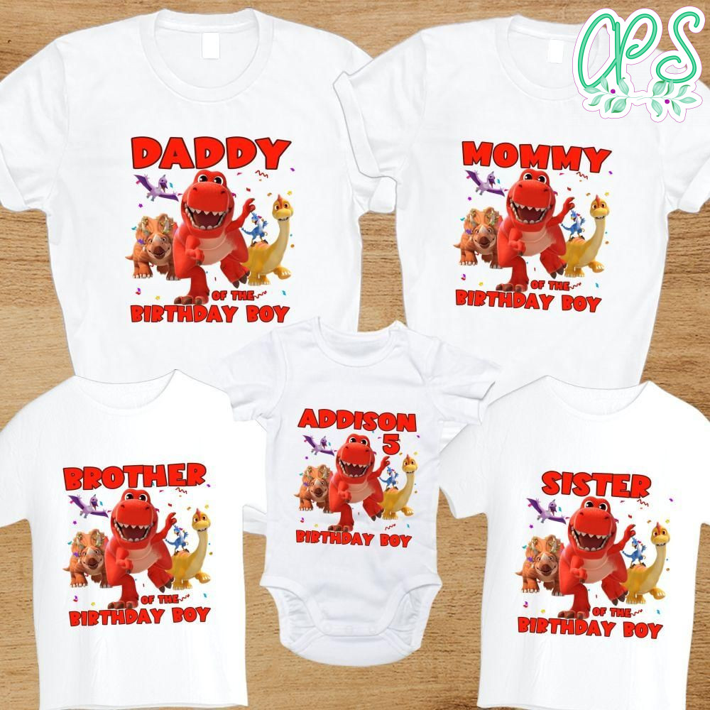 Little Dino School Family Birthday Party PNG file template