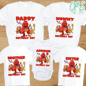 Little Dino School Family Birthday Party T-Shirt
