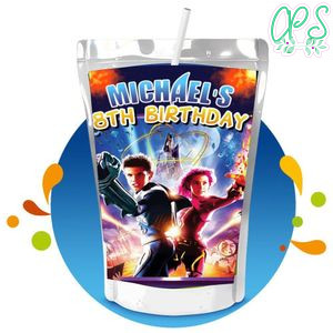 Sharkboy and lavagirl Capri Sun Birthday Labels Digital File Printable Instant Download
