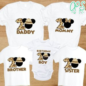 Disney Safari Birthday Family Trip Vacation T-Shirt