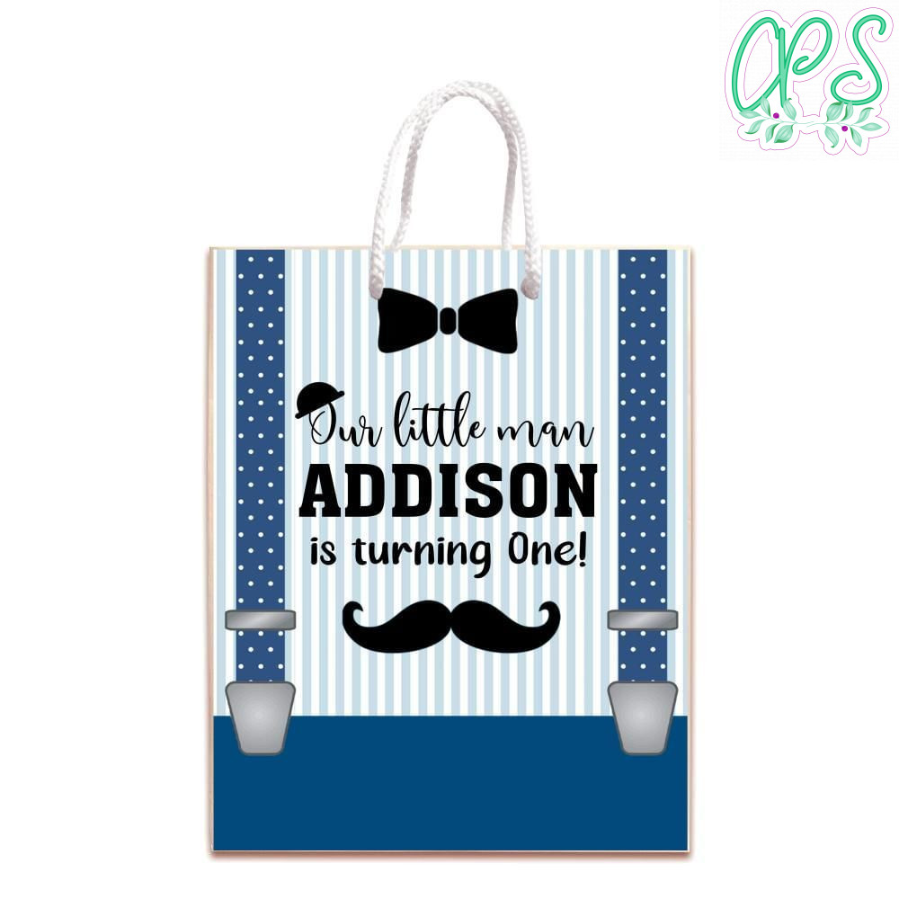 Little Man Gift Bag Label Template Printable Instant Download