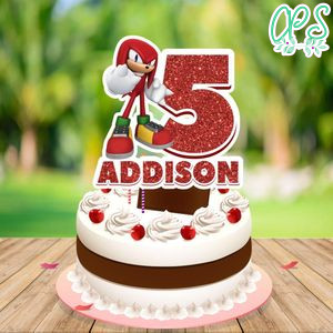 Knuckles Cake Topper Template Printable Instant Download