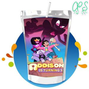 Steven Universe Capri Sun Birthday Labels Digital File Printable Instant Download