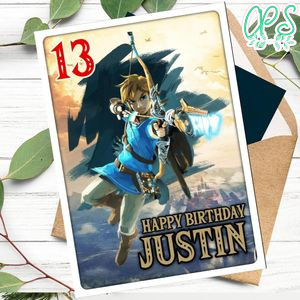 The Legend of Zelda Personalized Birthday Card