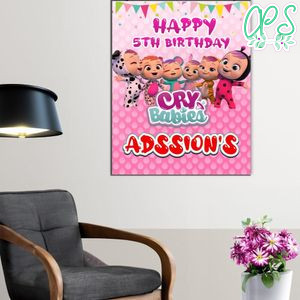 Cry Babies Birthday Poster Digital File Printable Instant Download