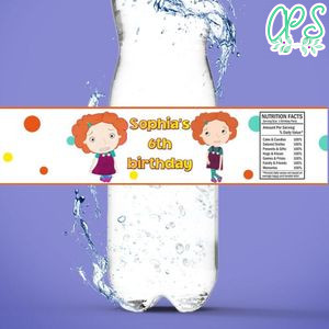 Nina needs to go Birthday Water Bottle Label Template to Print at Home Instant Download