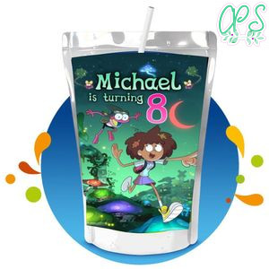 Amphibia Capri Sun Birthday Labels Digital File Printable Instant Download