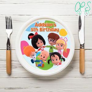 Cleo And Cuquin Birthday Plate Template Customizable To Print At Home Instant Download