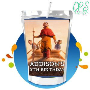 Last Airbender Capri Sun Birthday Labels Digital File Printable Instant Download