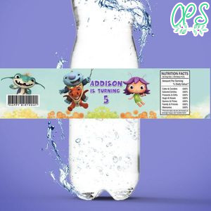 WallyKazam Birthday Water Bottle Label Template to Print at Home Instant Download