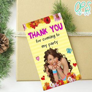 Floricienta Thank You Tag Customizable Template To Print At Home Instant Download