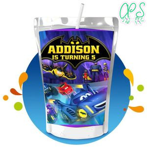 Batwheels Capri Sun Birthday Labels Digital File Printable Instant Download