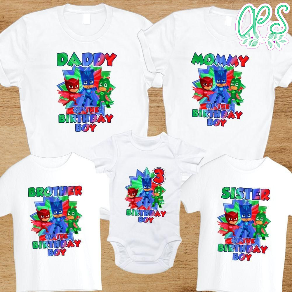 Pj Mask 2 Family Birthday Party PNG file template