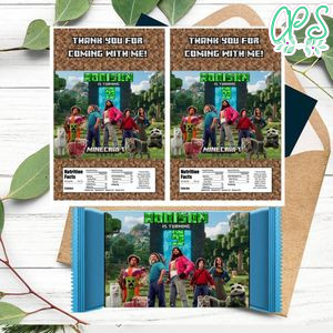 Minecraft Movie Rice Krispies Treats Printable Instant Download