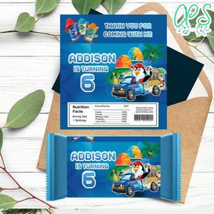 Kona ice Candy bar Label Customizable Template Instant Download