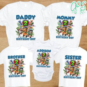 Dino rescue Family Birthday T-Shirt