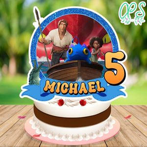 The Sea Beast Birthday Cake Topper Template Printable Instant Download