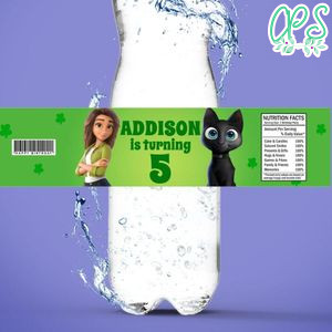 Sam Greenfield Luck Birthday Water Bottle Label Template to Print at Home Instant Download