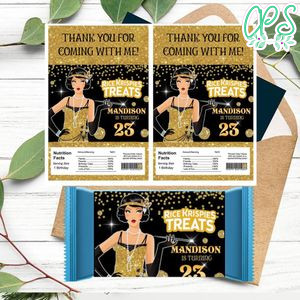 Flapper Rice Krispies Treats Template Printable Instant Download