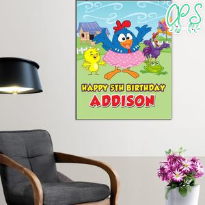 Gallina Pintadita Birthday Poster Digital File Printable Instant Download