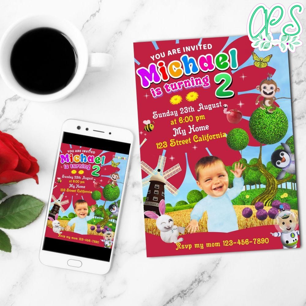 Baby Jake Mobile Invite Customizable Template Instant Download