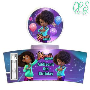 Karma's World Cotton Candy Label Template To Print At Home Instant Download