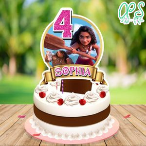 Moana 2 Cake Topper Template Printable Instant Download
