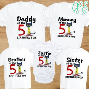 Pete the cat Family Birthday Vacation PNG file template