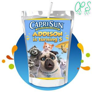 Mighty mike Capri Sun Birthday Labels Digital File Printable Instant Download